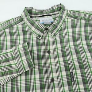 Columbia XXL Mens Long Sleeve Button Down Plaid Shirt‎ Casual